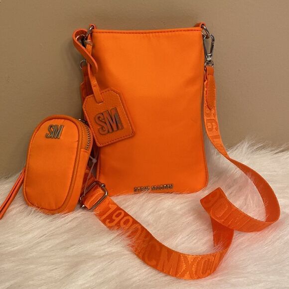NWT Steve Madden Mini Crossbody Bag - Neon Orange - Picture 7 of 12